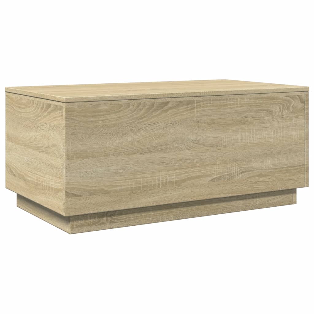 Table basse avec lumières LED chêne sonoma 90x50x40 cm - XIOS
