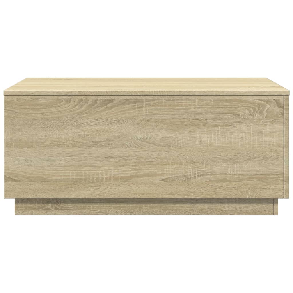 Table basse avec lumières LED chêne sonoma 90x50x40 cm - XIOS