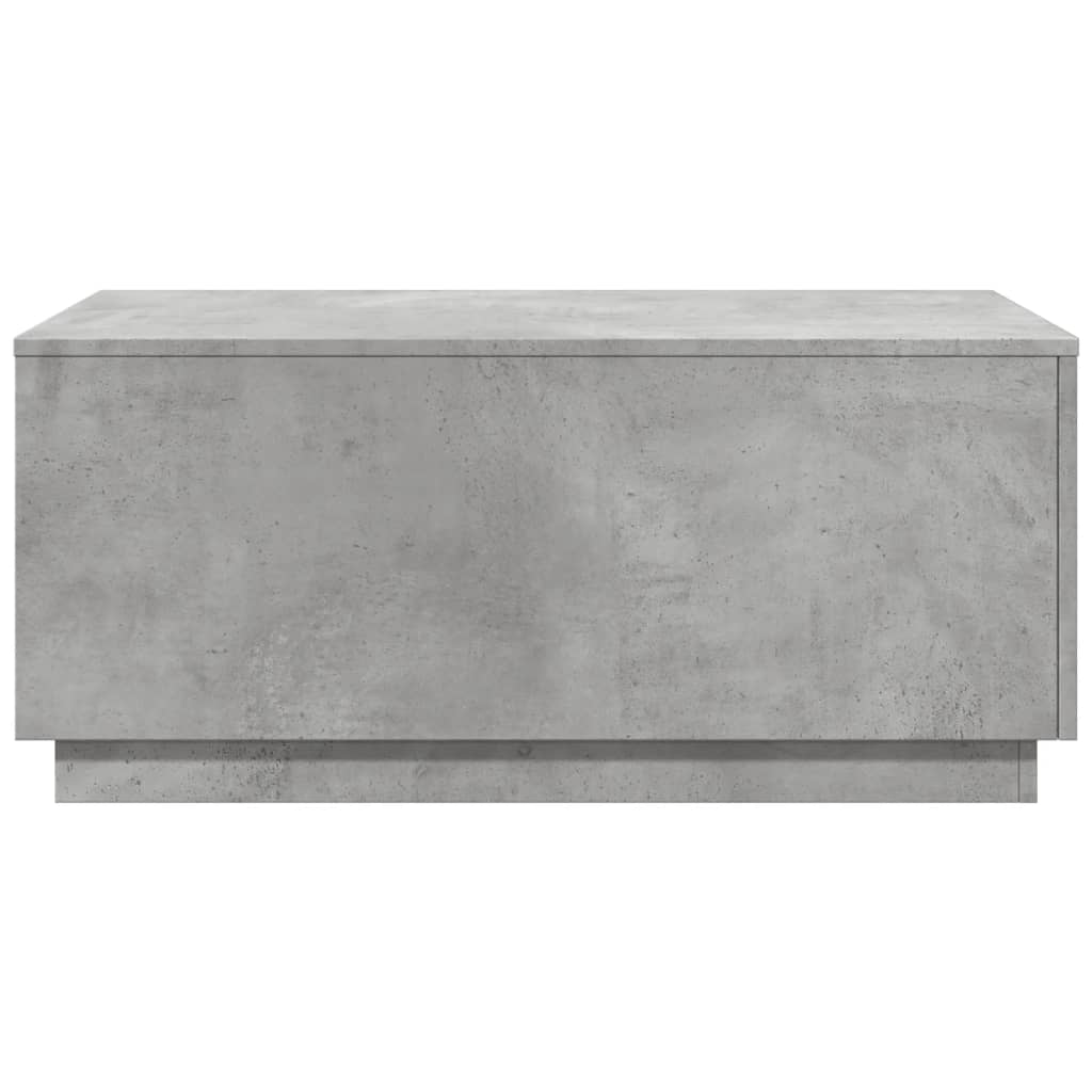 Table basse avec lumières LED gris béton 90x50x40 cm - XIOS