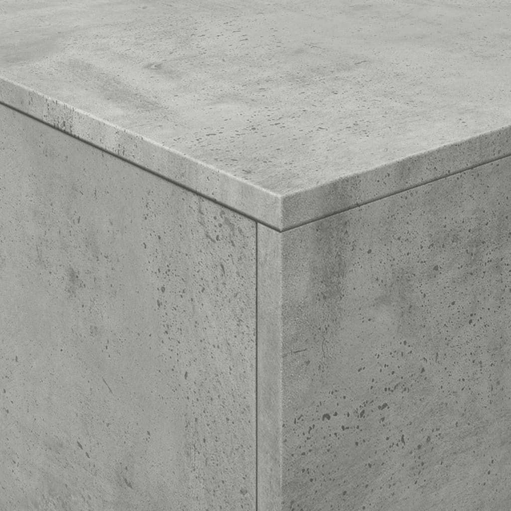 Table basse avec lumières LED gris béton 90x50x40 cm - XIOS