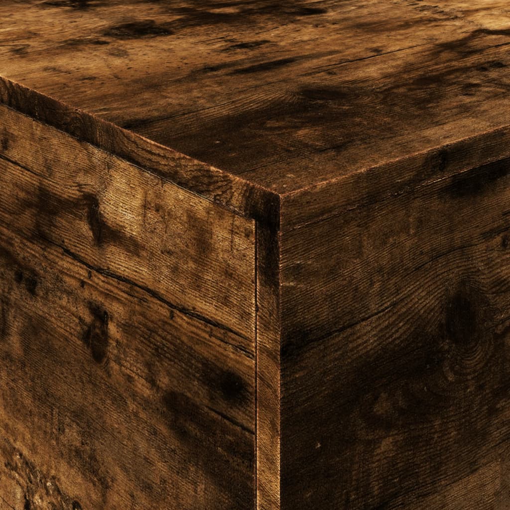 Table basse avec lumières LED chêne fumé 90x50x40 cm - XIOS