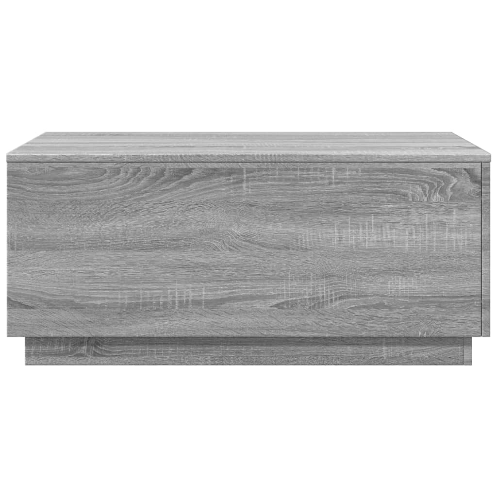 Table basse avec lumières LED gris sonoma 90x50x40 cm - XIOS