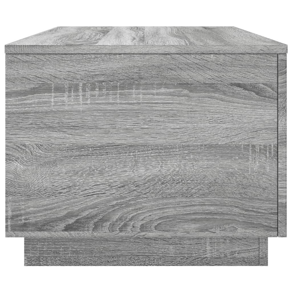 Table basse avec lumières LED gris sonoma 90x50x40 cm - XIOS