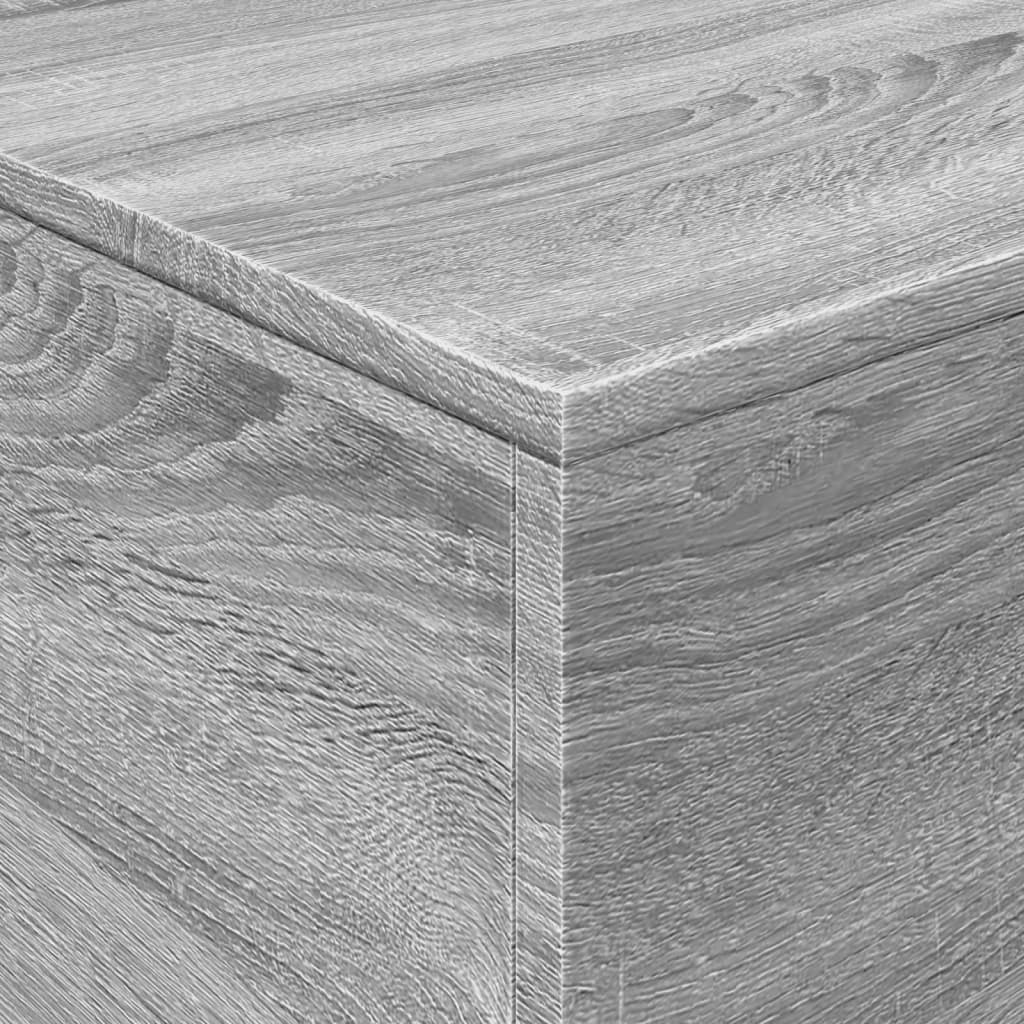 Table basse avec lumières LED gris sonoma 90x50x40 cm - XIOS