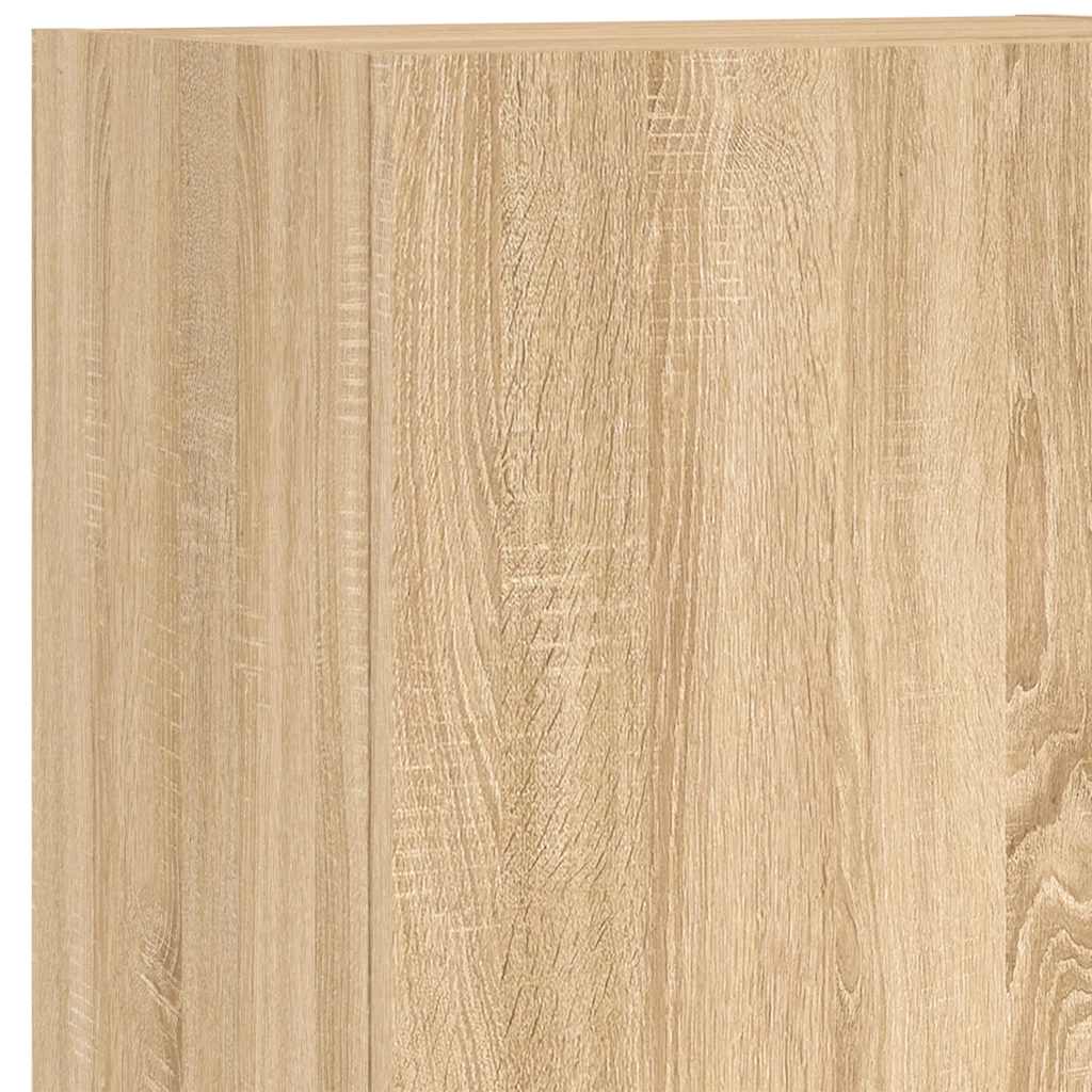 Unités murales TV 4 pcs chêne sonoma bois d'ingénierie - XIOS