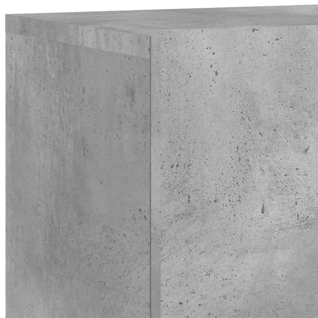 Unités murales TV 4 pcs gris béton bois d'ingénierie - XIOS