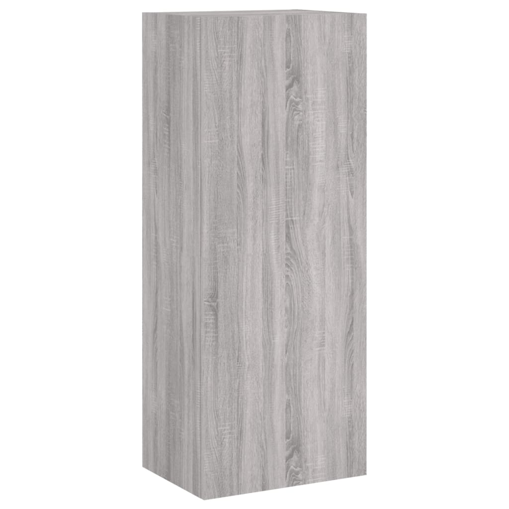Unités murales TV 4 pcs sonoma gris bois d'ingénierie - XIOS