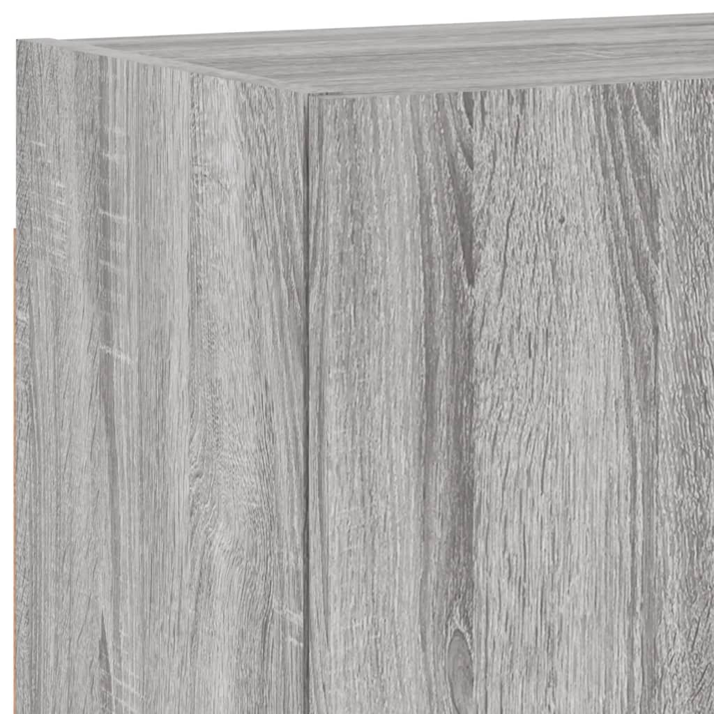 Unités murales TV 4 pcs sonoma gris bois d'ingénierie - XIOS
