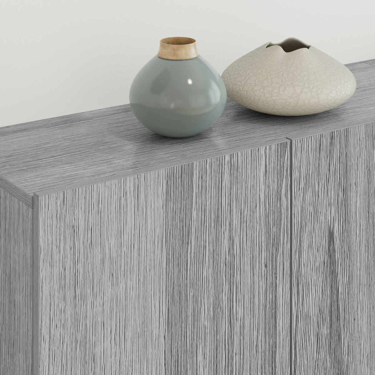 Unités murales TV 4 pcs sonoma gris bois d'ingénierie