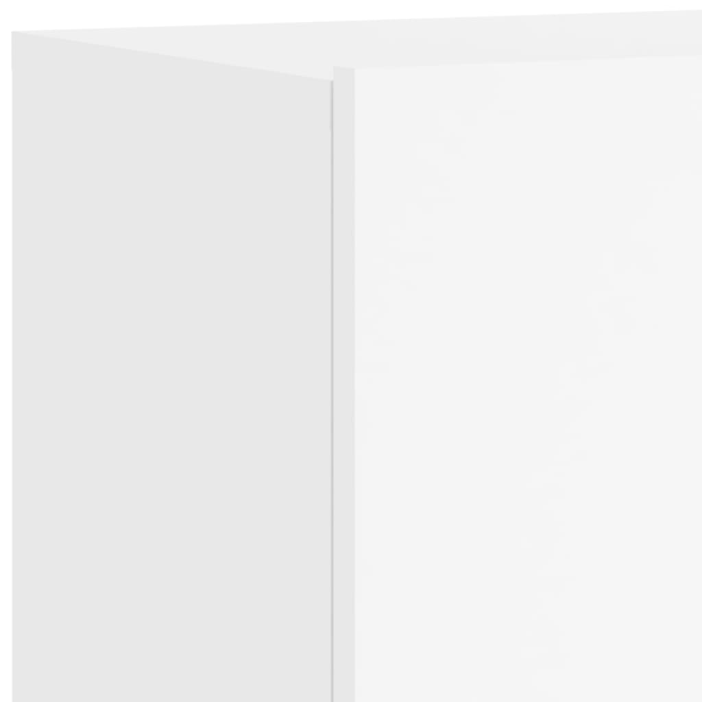 Unités murales TV 5 pcs blanc bois d'ingénierie - XIOS