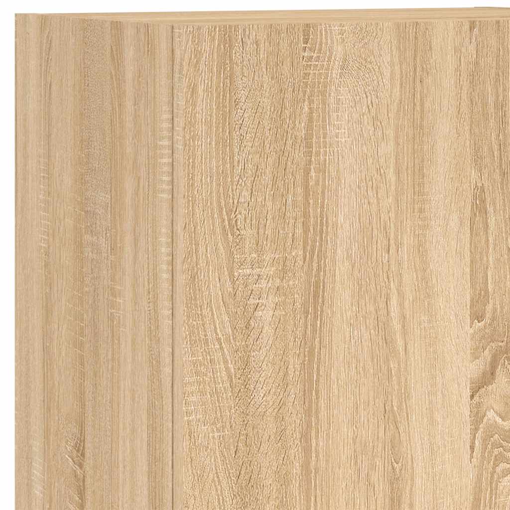 Unités murales TV 5 pcs chêne sonoma bois d'ingénierie - XIOS