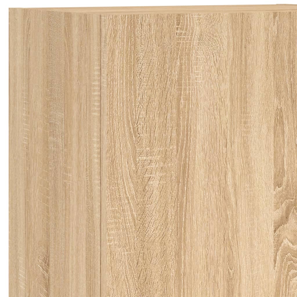 Unités murales TV 5 pcs chêne sonoma bois d'ingénierie - XIOS