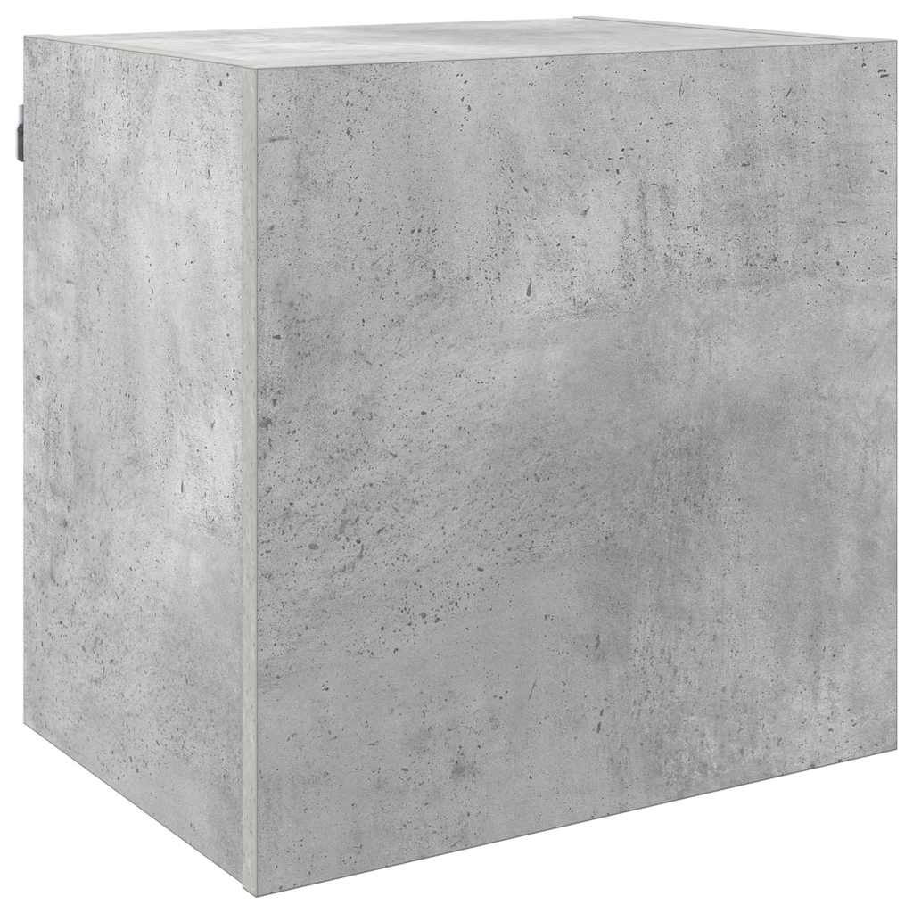 Unités murales TV 5 pcs gris béton bois d'ingénierie
