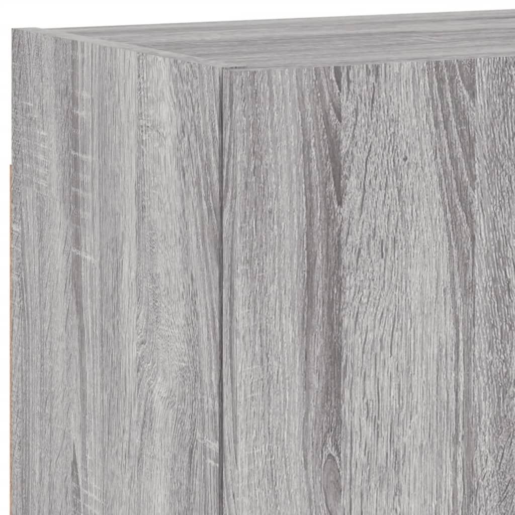 Unités murales TV 5 pcs sonoma gris bois d'ingénierie - XIOS