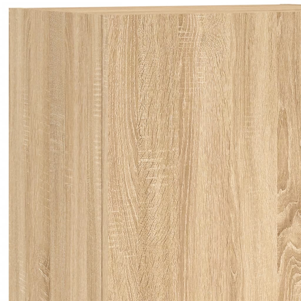 Unités murales TV 5 pcs chêne sonoma bois d'ingénierie - XIOS