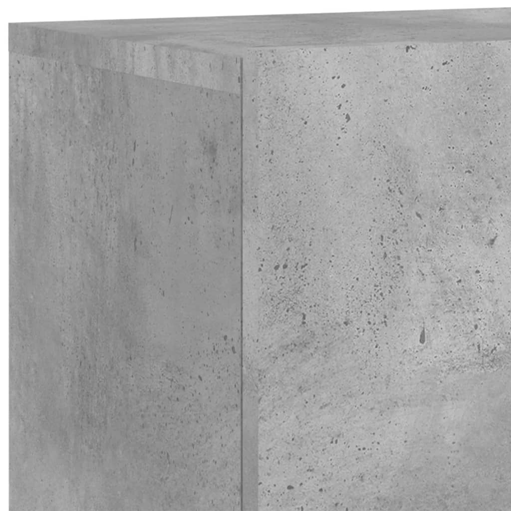 Unités murales TV 5 pcs gris béton bois d'ingénierie - XIOS