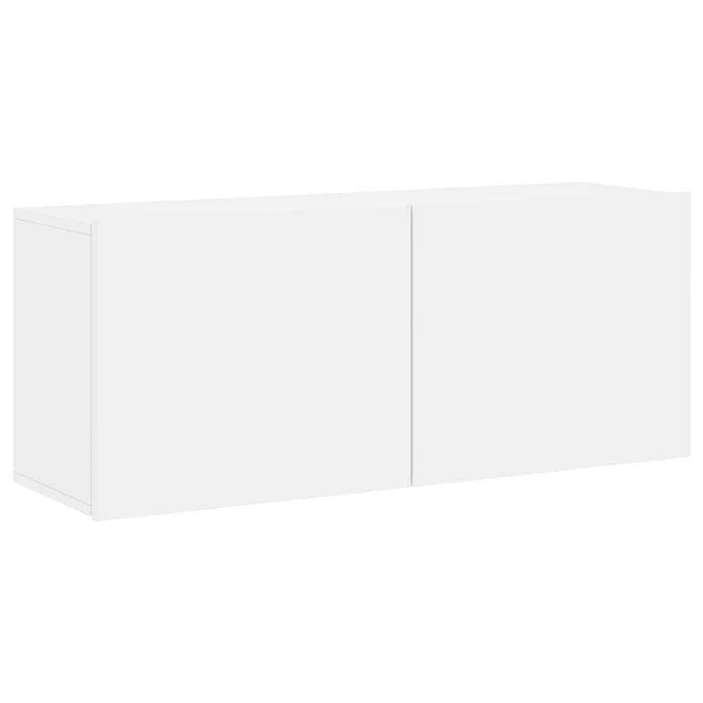 Unités murales TV 6 pcs blanc bois d'ingénierie - XIOS