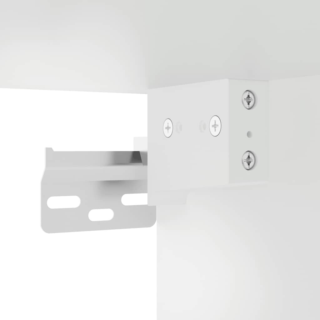 Unités murales TV 6 pcs blanc bois d'ingénierie - XIOS