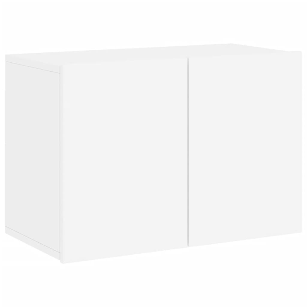 Unités murales TV 5 pcs blanc bois d'ingénierie - XIOS