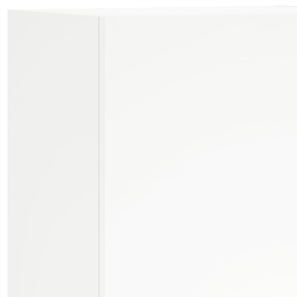 Unités murales TV 5 pcs blanc bois d'ingénierie - XIOS