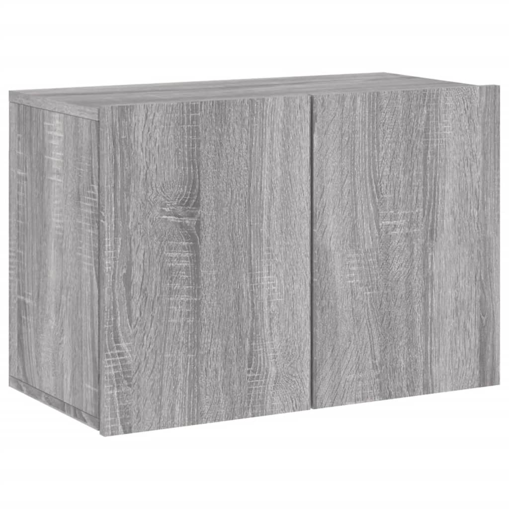 Unités murales TV 5 pcs sonoma gris bois d'ingénierie - XIOS