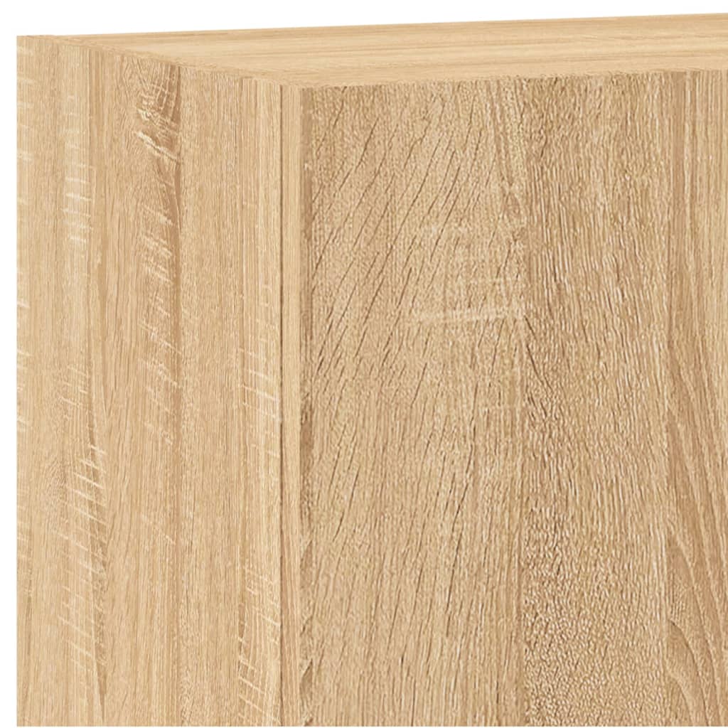 Unités murales TV 5 pcs chêne sonoma bois d'ingénierie