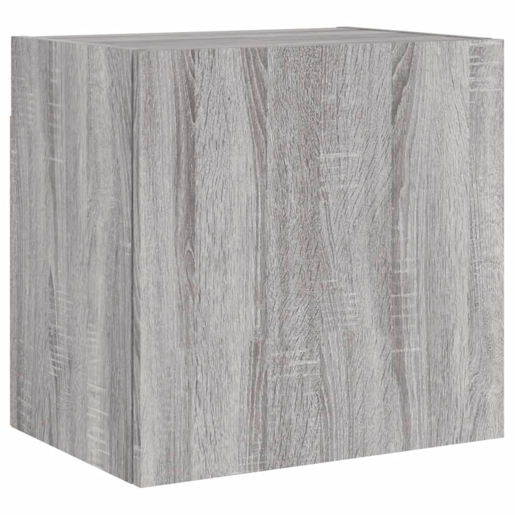 Unités murales TV 4 pcs sonoma gris bois d'ingénierie - XIOS