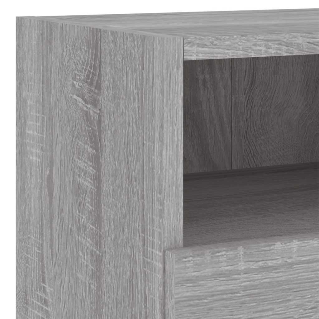 Unités murales TV 4 pcs sonoma gris bois d'ingénierie - XIOS