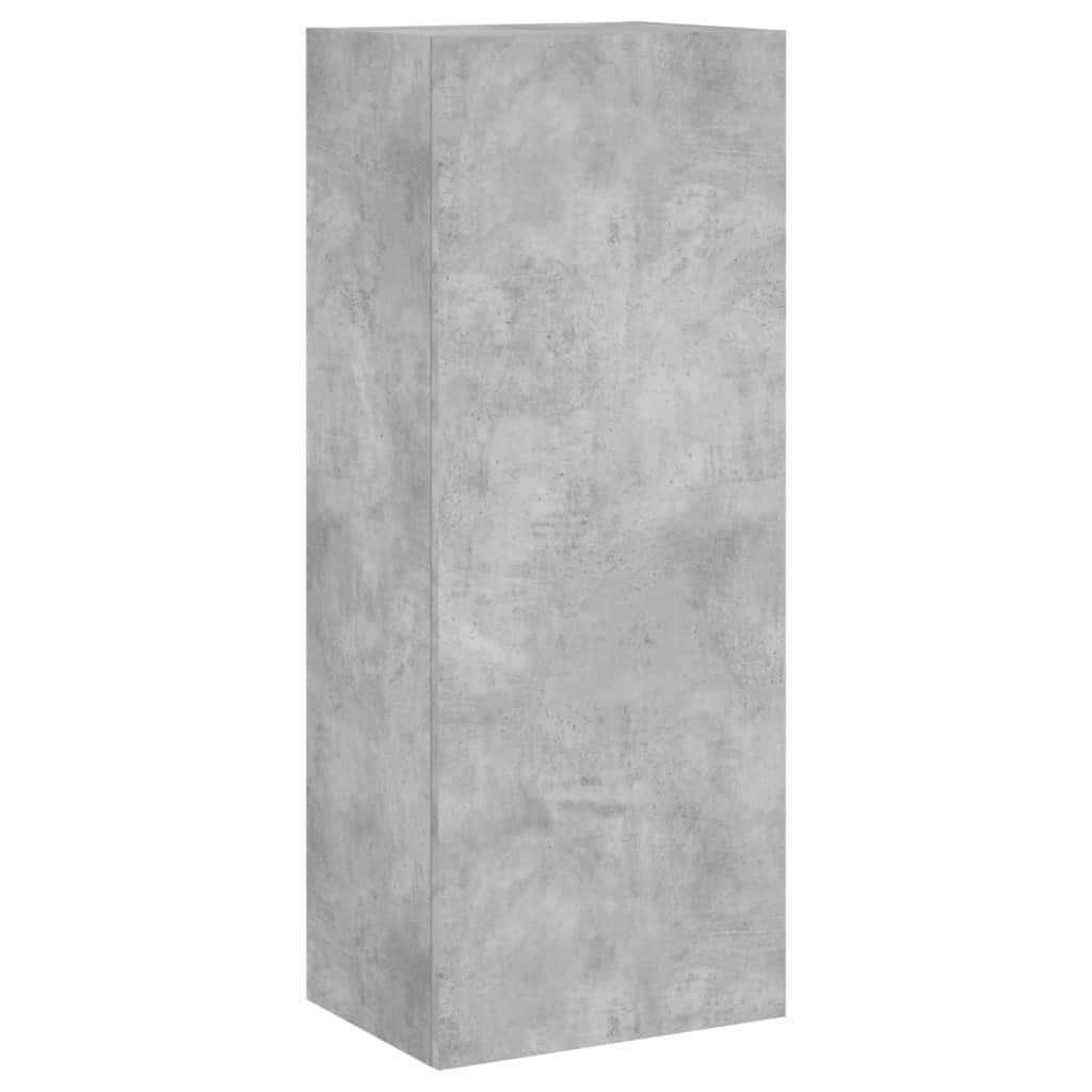 Unités murales TV 5 pcs gris béton bois d'ingénierie - XIOS