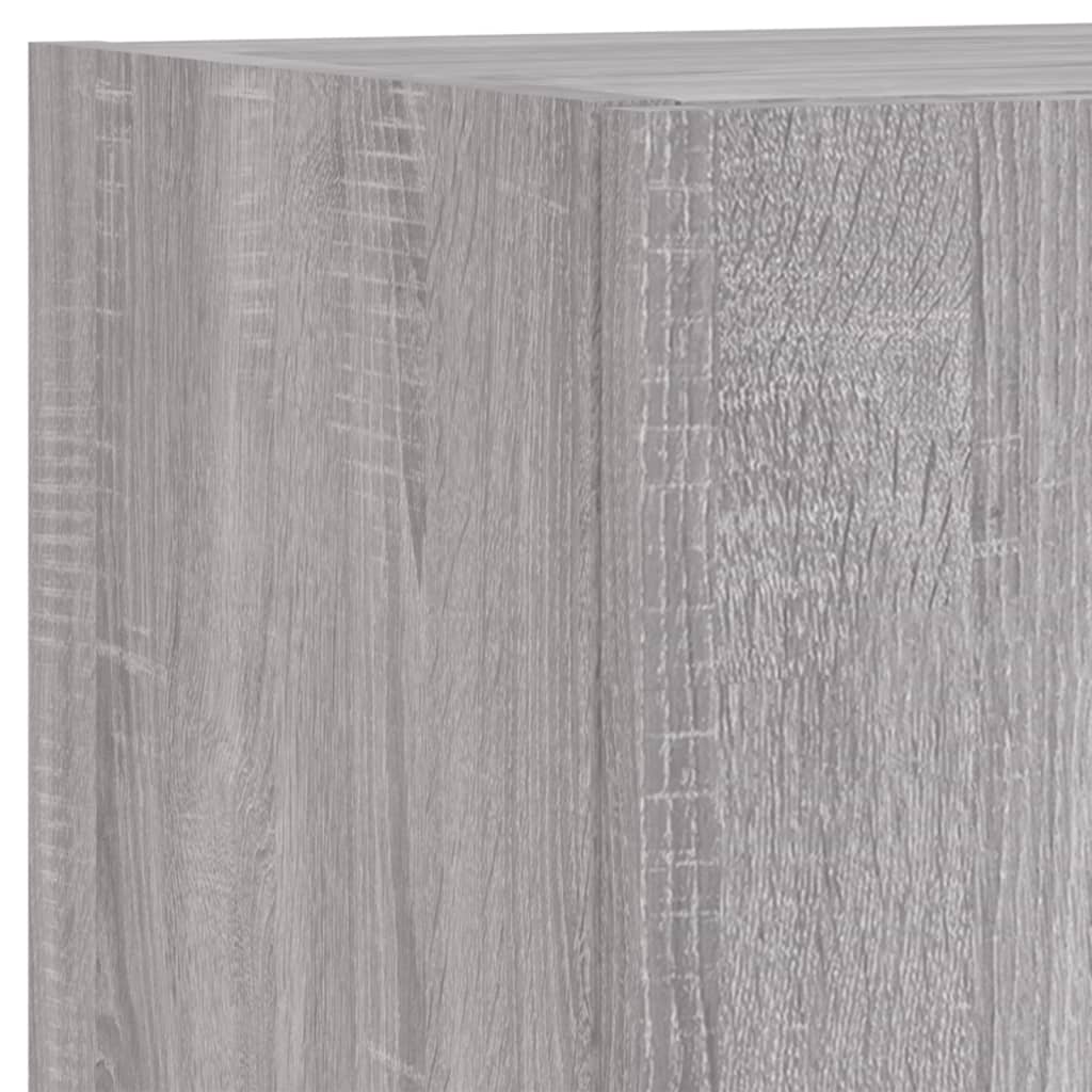 Unités murales TV avec LED 5 pcs gris sonoma bois d'ingénierie - XIOS