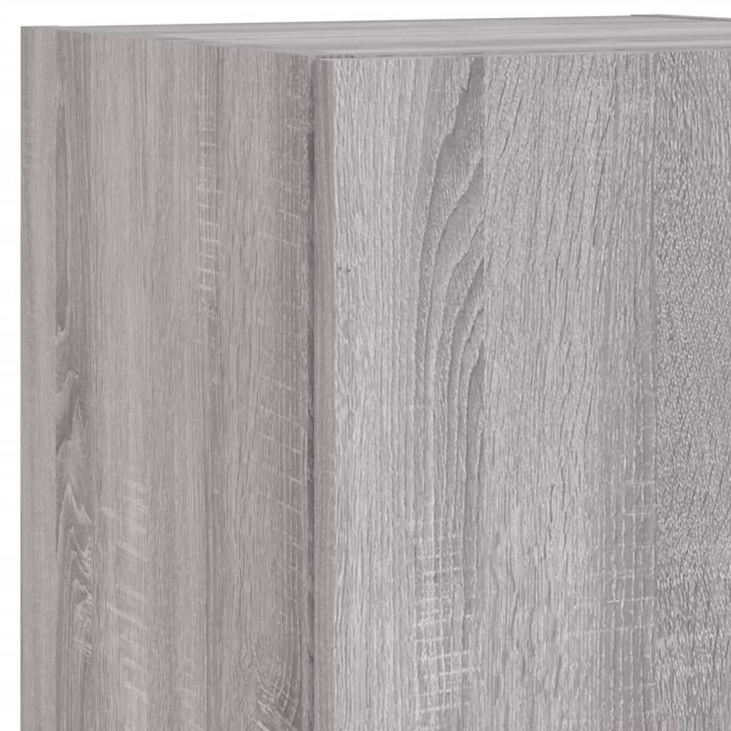 Unités murales TV avec LED 5 pcs gris sonoma bois d'ingénierie - XIOS