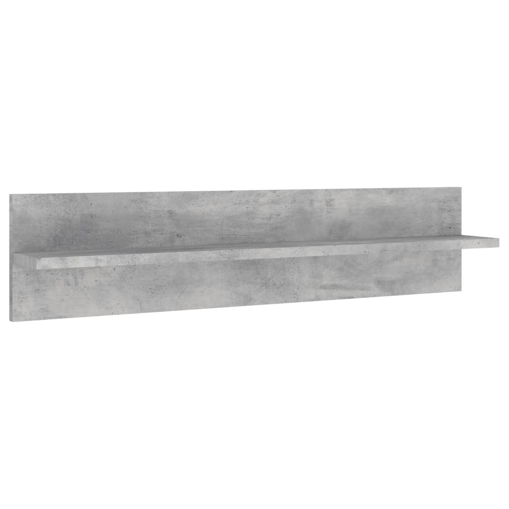 Unités murales TV avec LED 5 pcs gris béton bois d'ingénierie - XIOS