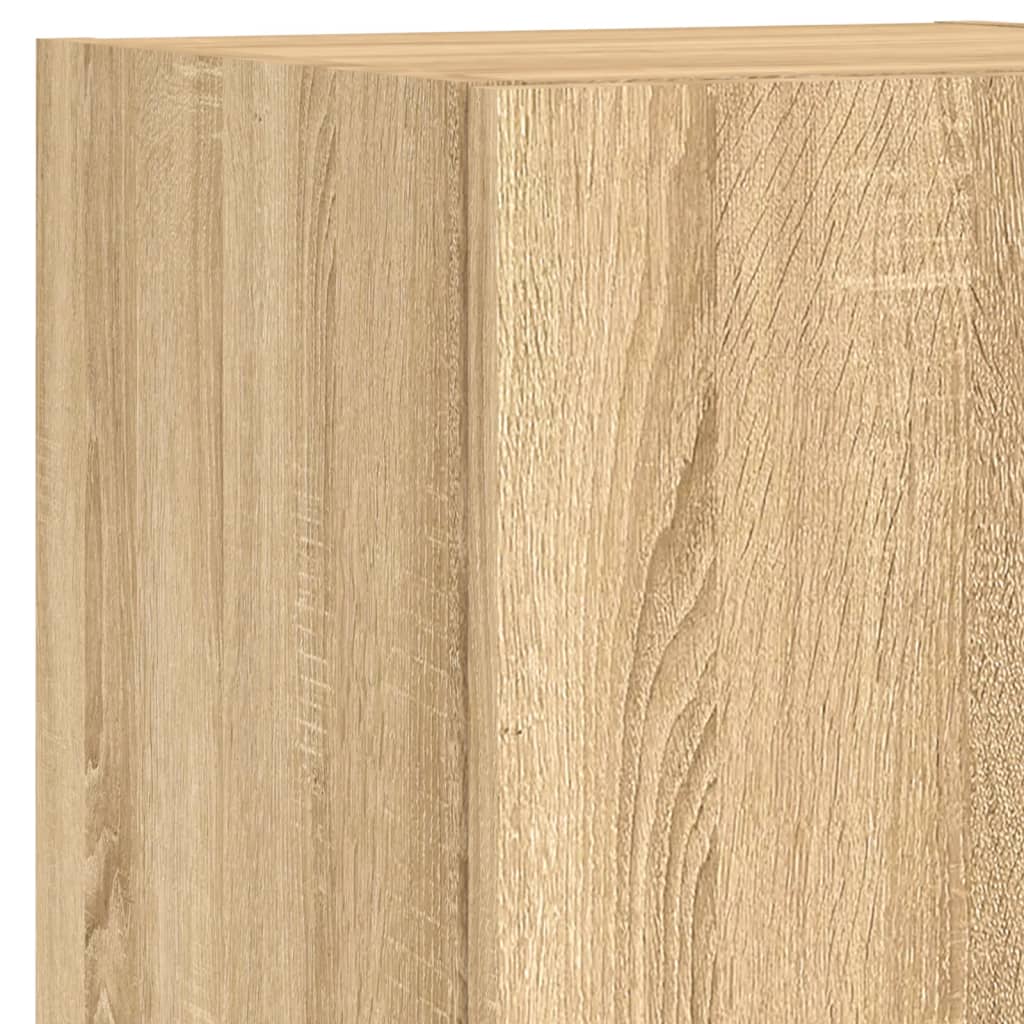 Ensemble de meubles TV muraux 7pcs et lumières LED chêne sonoma - XIOS