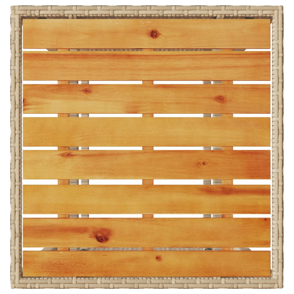 Ensemble de bistro 3 pcs avec coussins beige résine tressée - XIOS