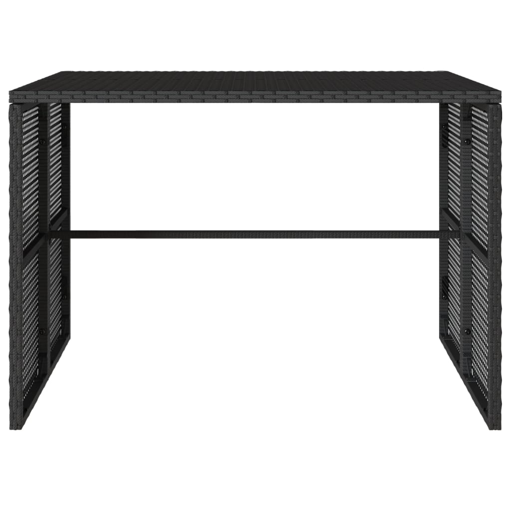 Ensemble à manger de jardin avec coussins 3 pcs Noir - XIOS