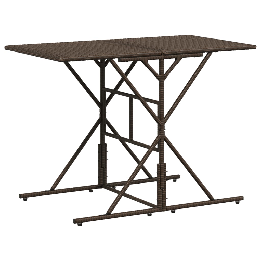 Ensemble à manger de jardin et coussins 7 pcs marron rotin - XIOS
