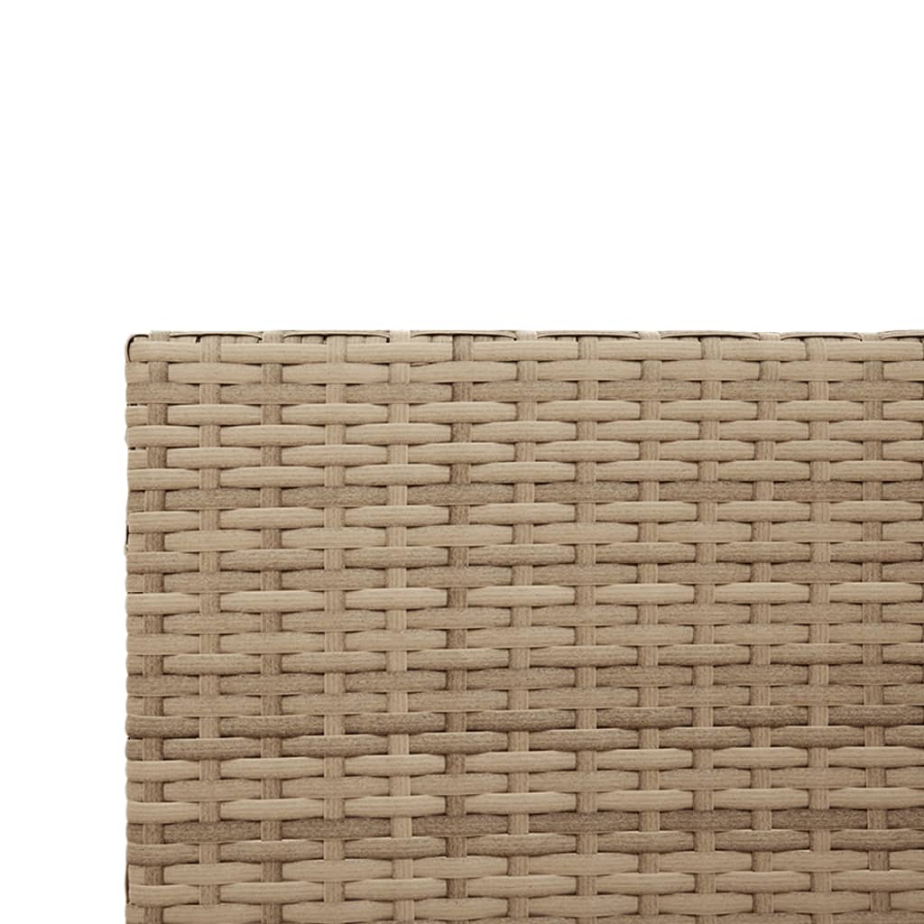 Canapé de jardin avec table et coussins en forme de L beige - XIOS