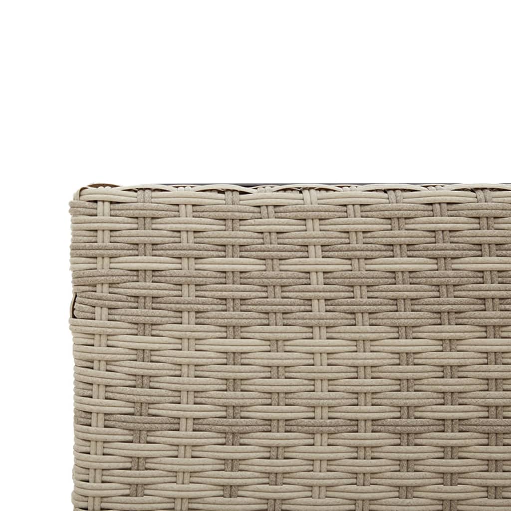 Canapé de jardin et table et coussins en forme de L gris clair - XIOS