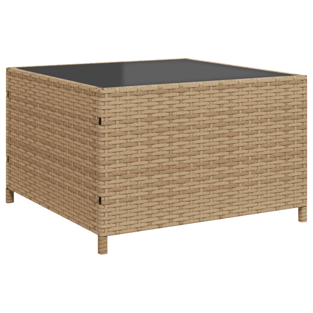 Canapé de jardin avec table et coussins en forme de L beige - XIOS