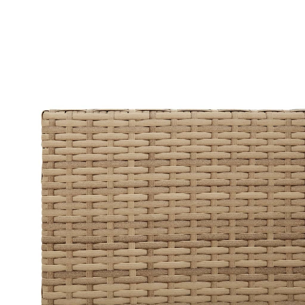 Canapé de jardin avec table et coussins en forme de L beige - XIOS