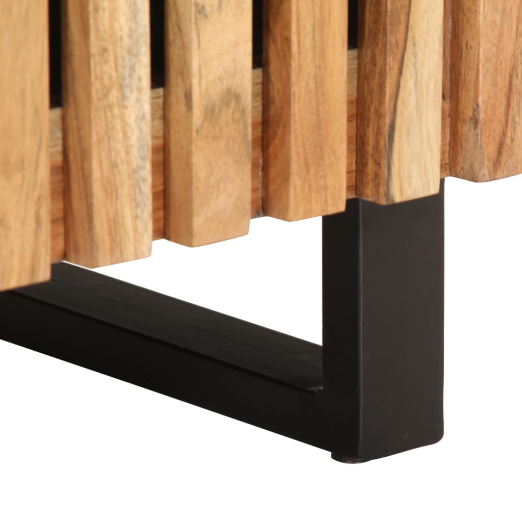 Tables de chevet 2 pcs 40x34x46 cm bois d'acacia massif - XIOS