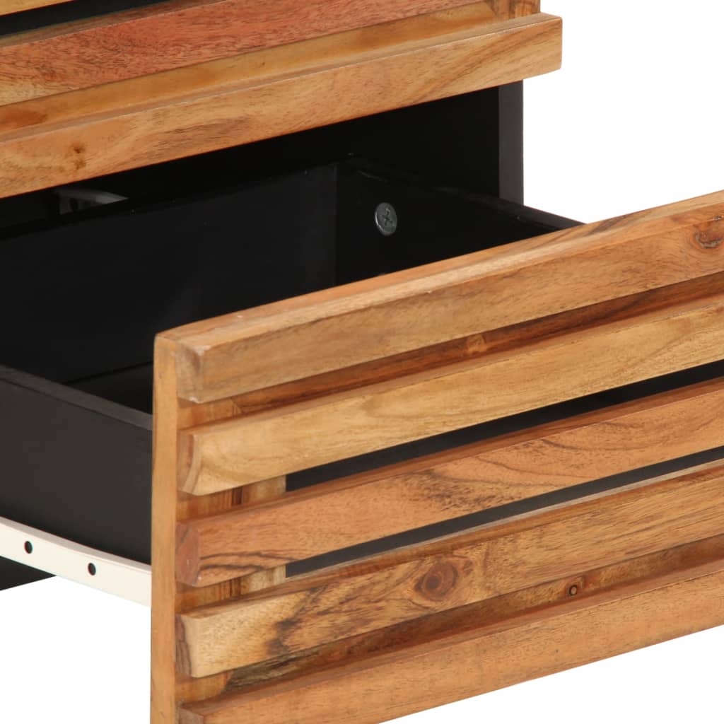 Tables de chevet 2 pcs 40x34x46 cm bois d'acacia massif - XIOS