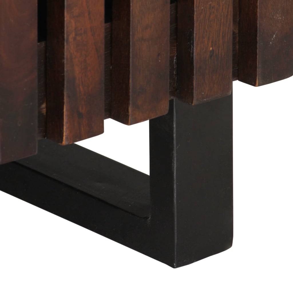 Meuble TV marron 105x34x46 cm bois massif manguier - XIOS