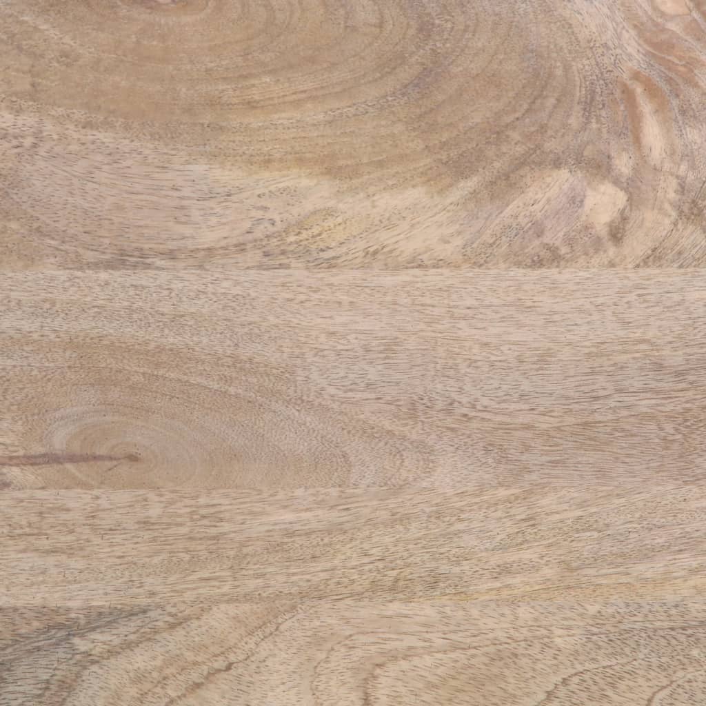 Meuble TV blanc 105x34x46 cm bois massif de manguier - XIOS