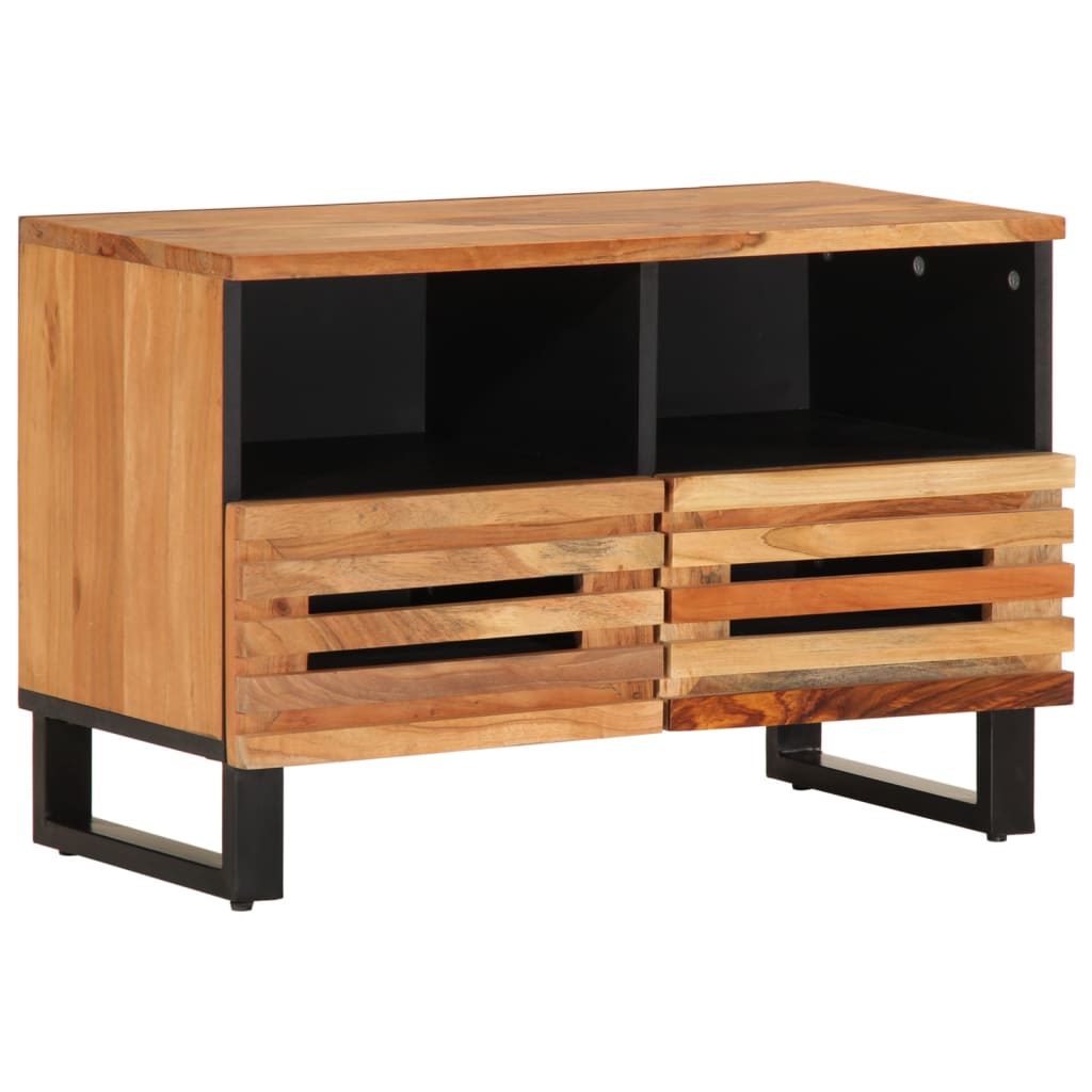 Meuble TV 70x34x46 cm bois d'acacia massif - XIOS
