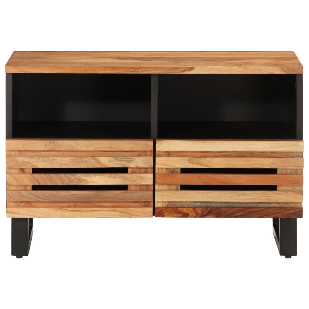 Meuble TV 70x34x46 cm bois d'acacia massif - XIOS