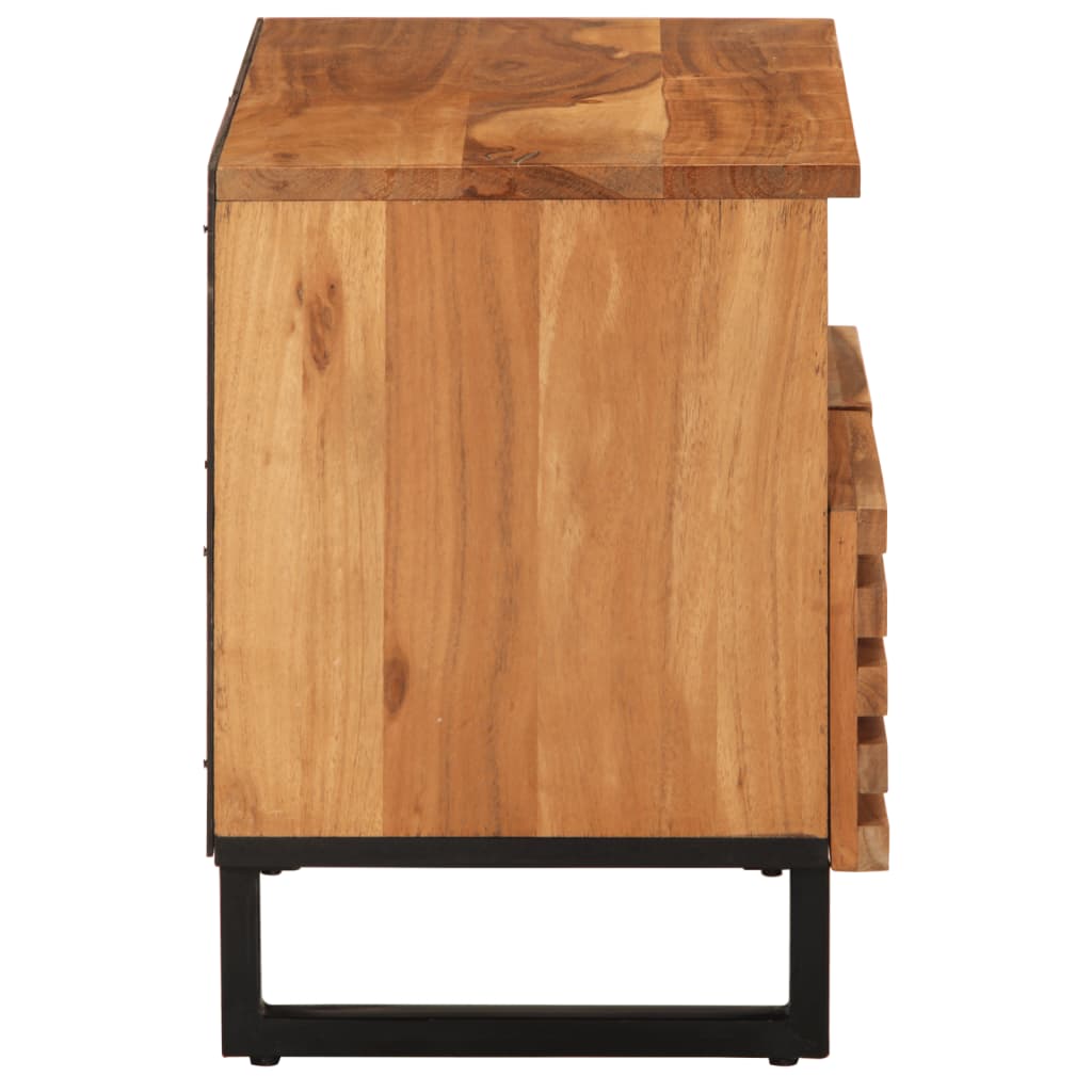 Meuble TV 70x34x46 cm bois d'acacia massif - XIOS