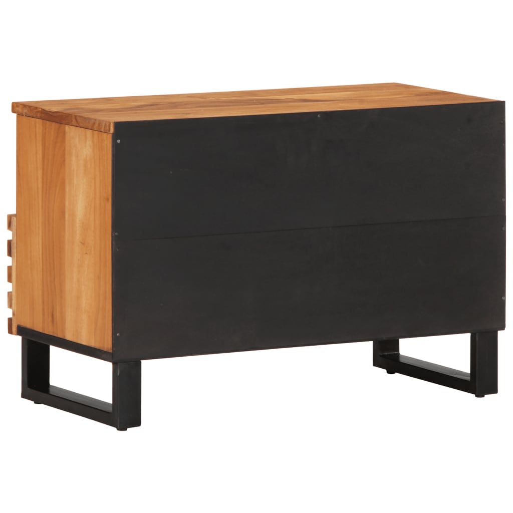 Meuble TV 70x34x46 cm bois d'acacia massif - XIOS