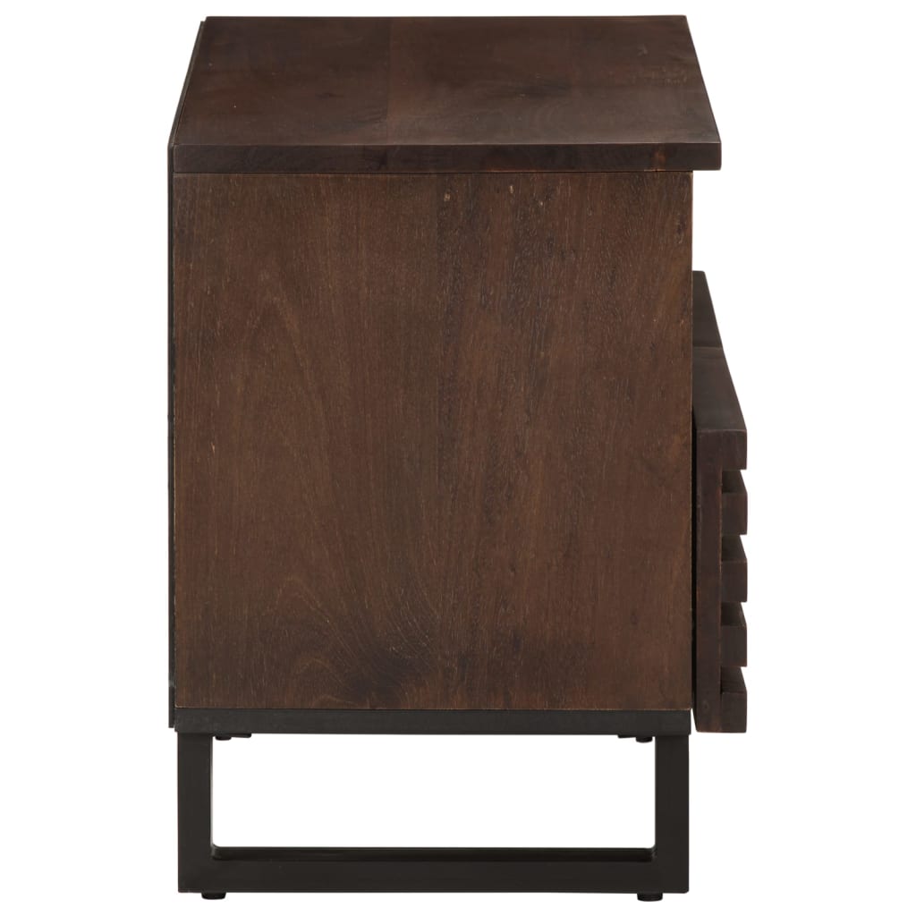 Meuble TV marron 70x34x46 cm bois massif de manguier - XIOS