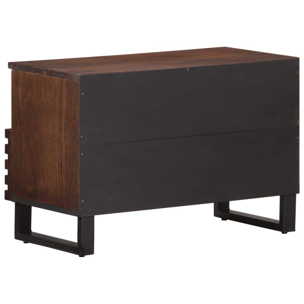 Meuble TV marron 70x34x46 cm bois massif de manguier - XIOS